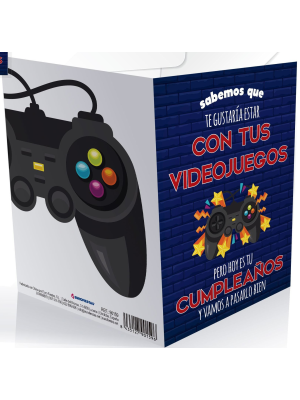 Tarjeta cumpleaños gamer