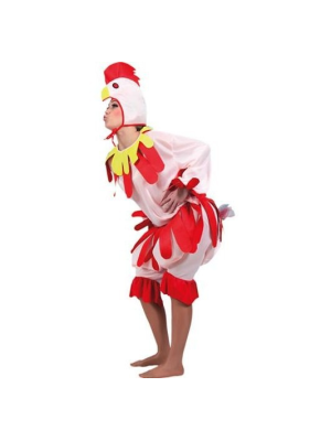 Disfraz de Gallina Rosa - Disfraces de Animales Adultos