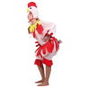 Disfraz de Gallina Rosa - Disfraces de Animales Adultos