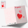 Tarjeta corazón te quiero