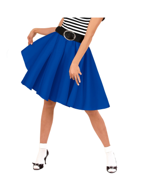 Falda Años 50 Azul - Disfraces de Grease para Mujer
