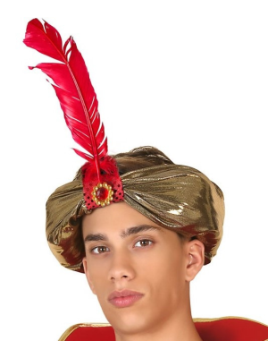 Turbante Arabe Dorado tela