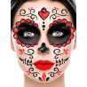 Tatuaje Cara Catrina Glitter