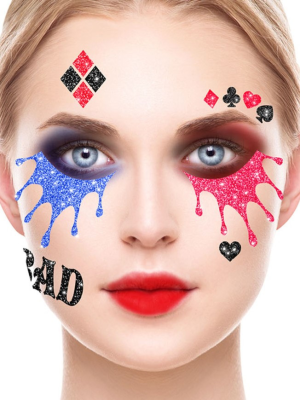Tatuaje Cara Dangerous Girl Glitter