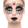 Tatuaje Cara Araña Glitter