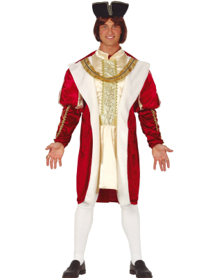 Disfraz de Rey Medieval Rojo