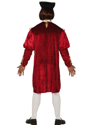 Disfraz de Rey Medieval Rojo