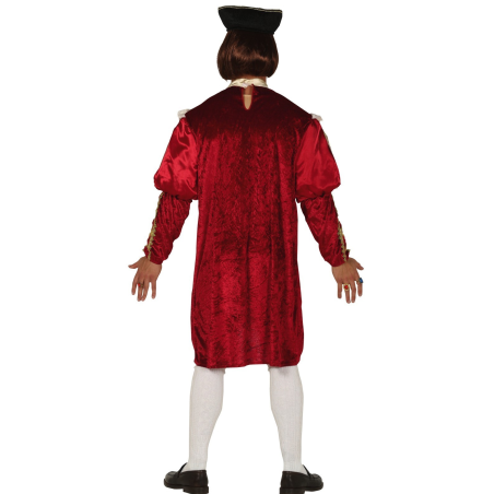 Disfraz de Rey Medieval Rojo
