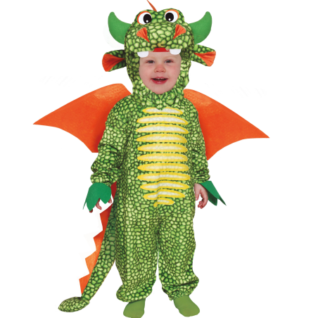 Disfraz de Dragon Verde Bebe - Disfraces de Animales