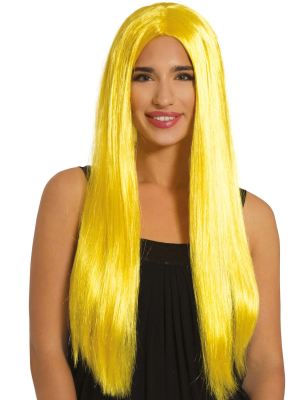 Comprar Perruca Cabellera de color Groc per només 6.00€ – vestit de Botiga en línia
