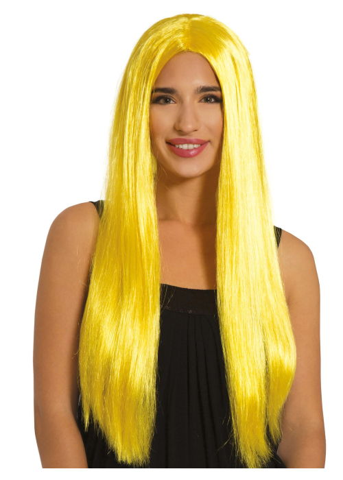 Comprar Perruca Cabellera de color Groc per només 6.00€ – vestit de Botiga en línia