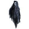 Muñeco Colgante Niña Fantasma Negra 50 cm