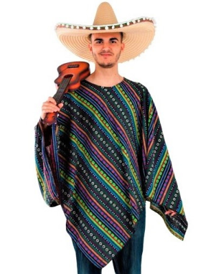 Disfraz de Poncho Mejicano - Disfraces Mexicanos