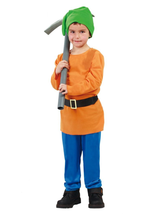 Disfraz de Enanito Naranja Infantil - Disfraces de Princesa de las Nieves infantiles