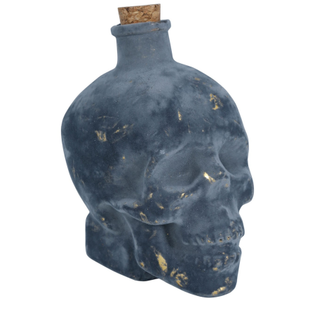 Botella Calavera Cristal 13cms.