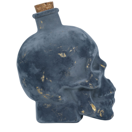 Botella Calavera Cristal 13cms.
