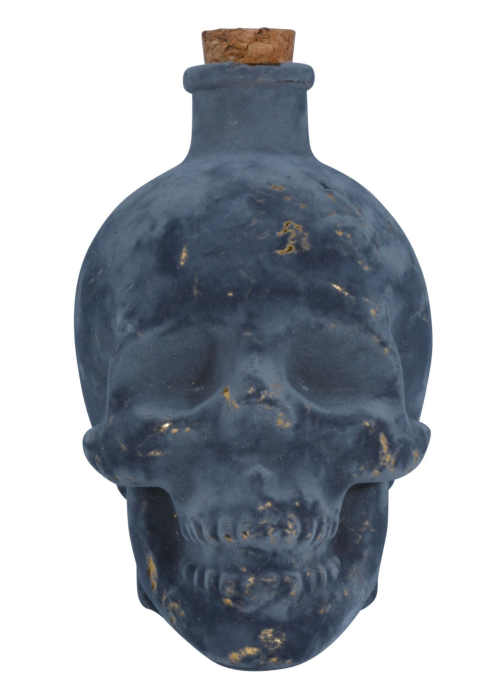 Botella Calavera Cristal 13cms.