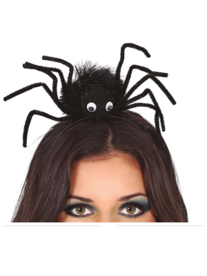Diadema con Araña Negra