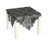 Mantel Telarañas Encaje Negro 100x75