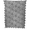Mantel Telarañas Encaje Negro 100x75