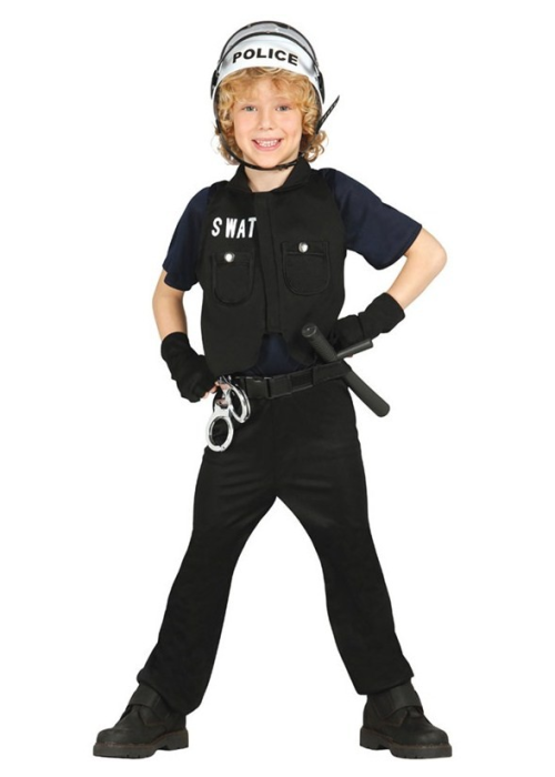Disfraz de Policia SWAT Infantil - Disfraces de Policias y Presos para Niños