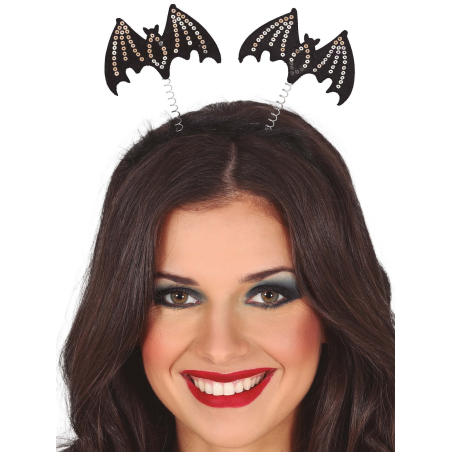 Diadema Murcielagos Lentejuelas