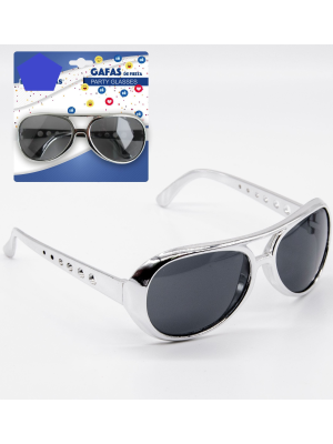 Gafas Elvis Plateadas