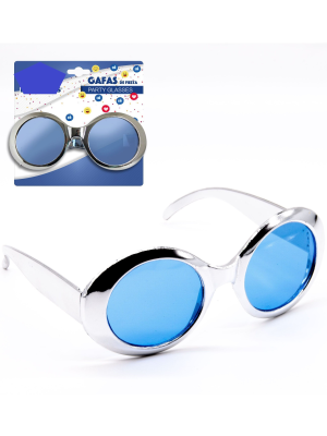 Gafas Disco Plateadas