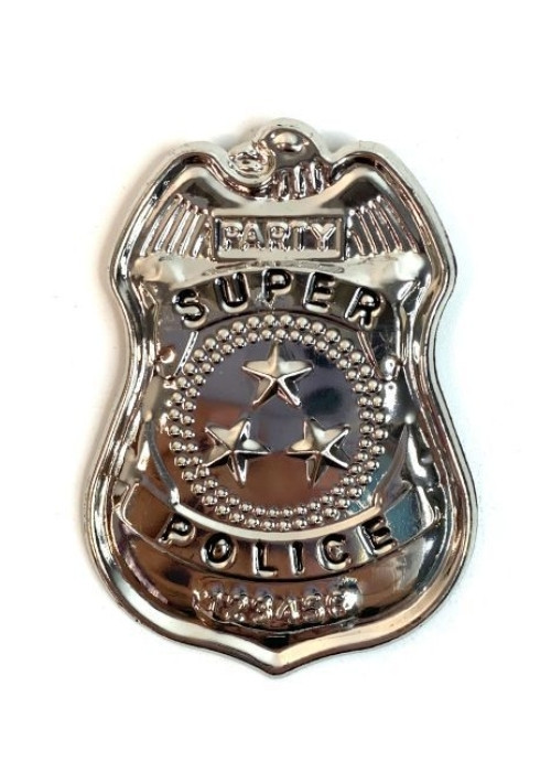 PLACA POLICIA METAL 7 CM.