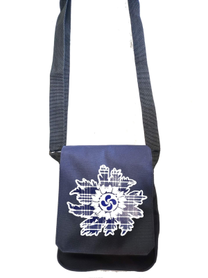 Bolso Bandolera Azul Eguzkilore Lauburu Cuadros
