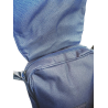 Bolso Bandolera Azul Lauburu trébol cuadros