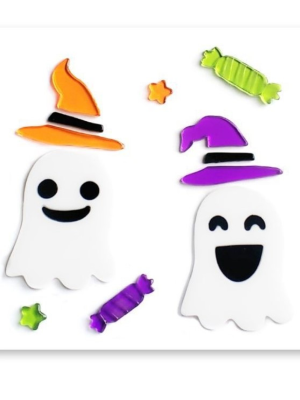Pegatina Gel Fantasmas con Gorrito