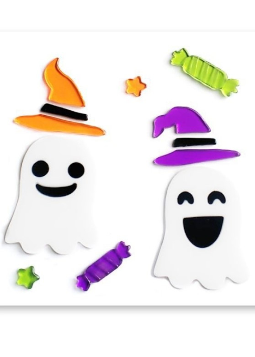Pegatina Gel Fantasmas con Gorrito