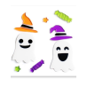 Pegatina Gel Fantasmas con Gorrito