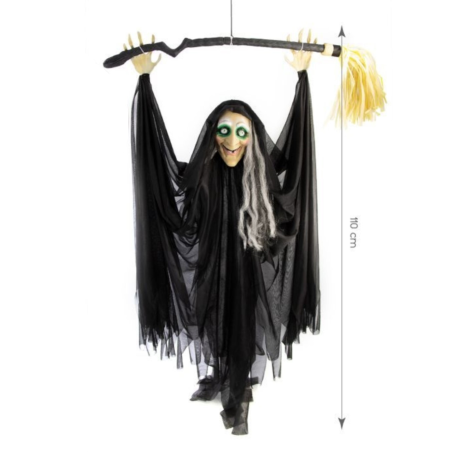 Muñeco Colgante Bruja con Escoba