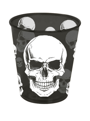 Vaso Halloween Calavera Negra