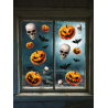 Decoracion Ventana Calabazas 3 Hojas