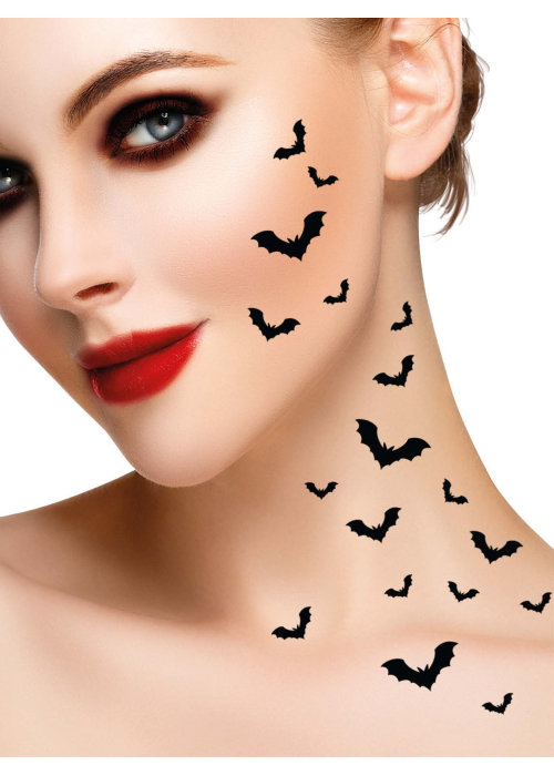 Tatuaje Cara Araña Glitter