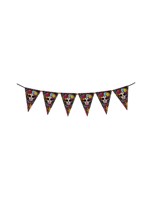 Guirnalda Banderines Triangulares Dia de Los Muertos