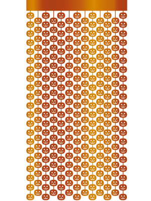 Cortina Calabazas Metalizadas 1x2 m