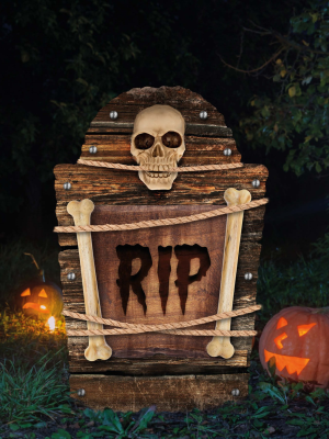 Lapida "RIP" Plastico 56cm
