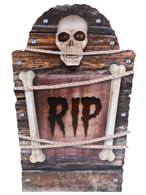 Lapida "RIP" Plastico 56cm