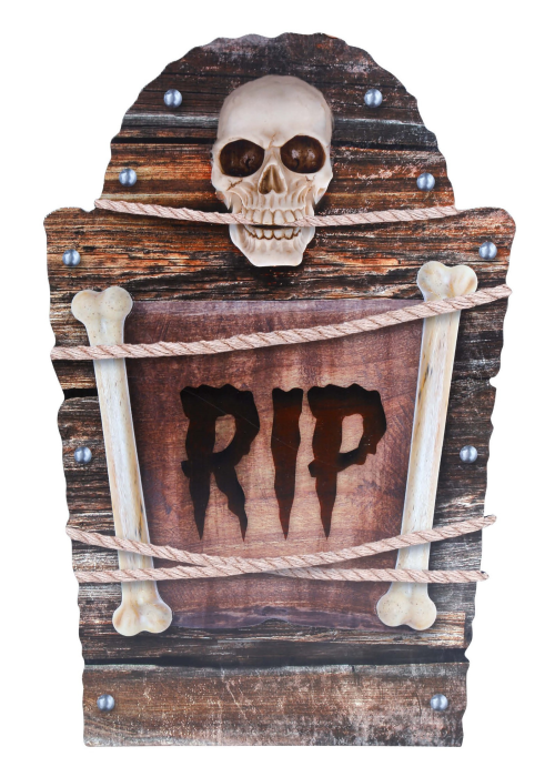 Lapida "RIP" Plastico 56cm