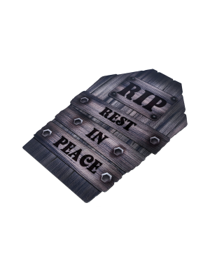 Lapida "Rest in Peace" Plastico 56cm