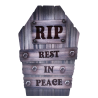 Lapida "Rest in Peace" Plastico 56cm