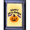 Pegatinas Happy Halloween Calabazas y murcielagos en Gel