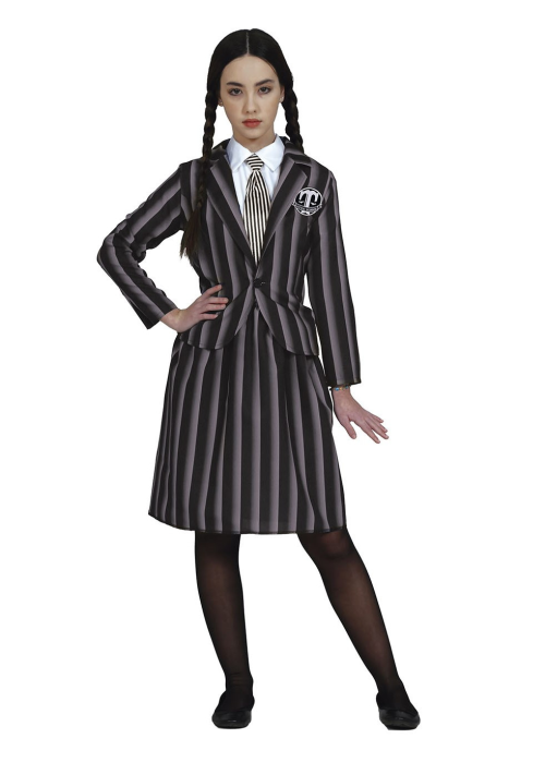 Disfraz de Miercoles Uniforme Adolescente