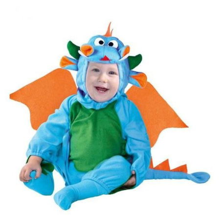 Disfraz de Dragon Azul Bebe - Disfraces de Animales