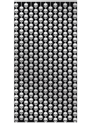 Cortina Calavera Metalizadas 1x2 m
