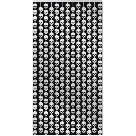 Cortina Calavera Metalizadas 1x2 m